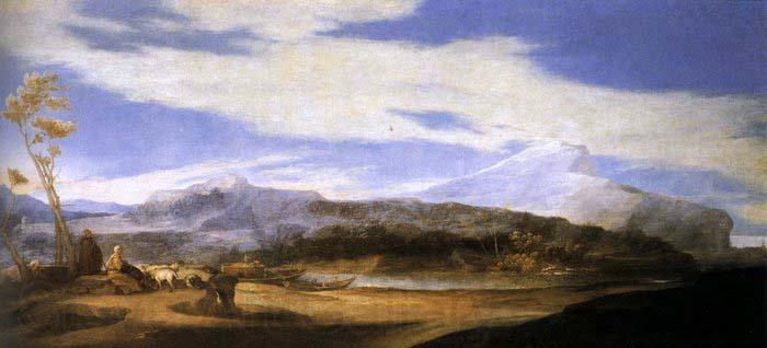 Jose de Ribera Landscape with Shepherds Norge oil painting art